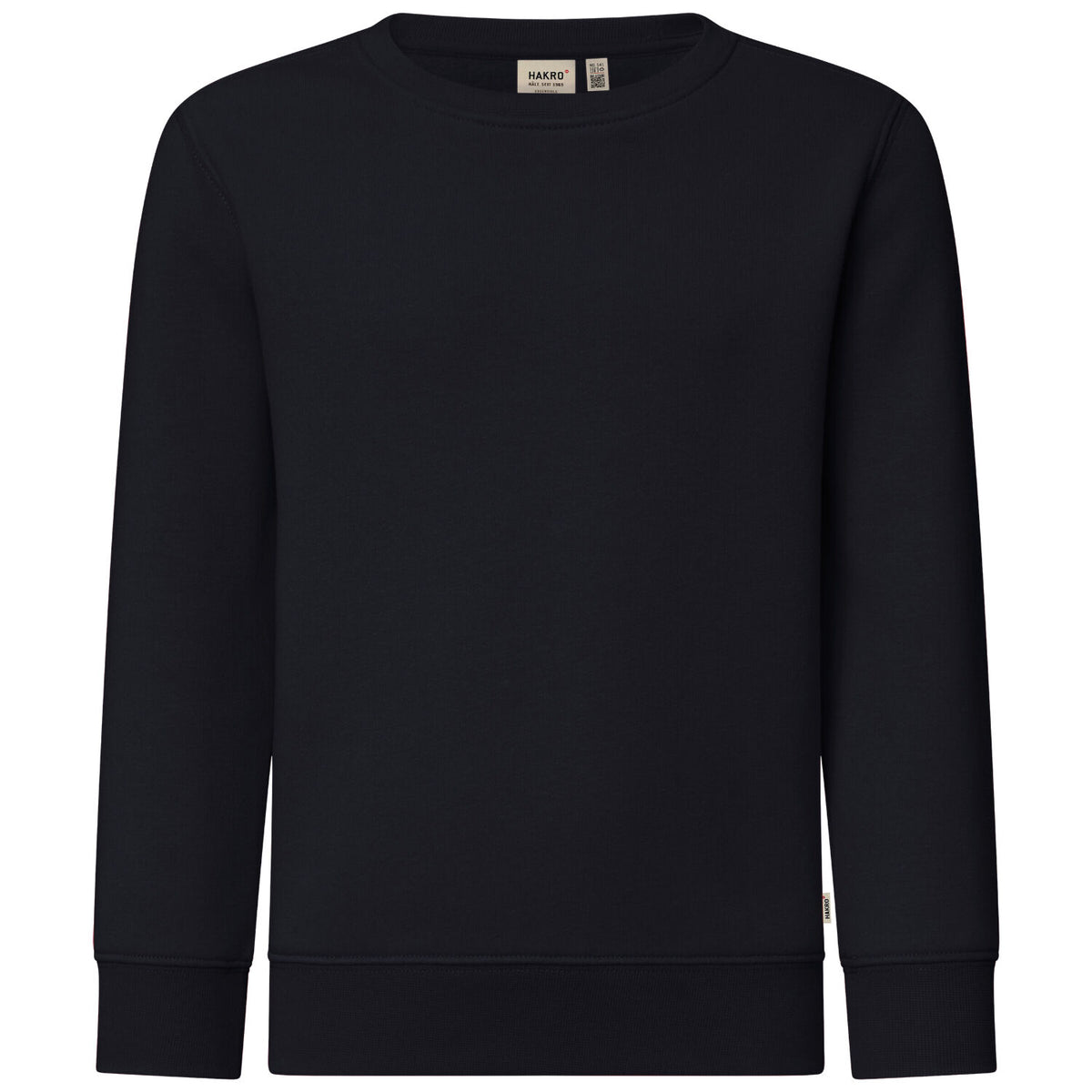 Hakro 541 Kinder Sweatshirt Bio-Baumwolle – schwarz