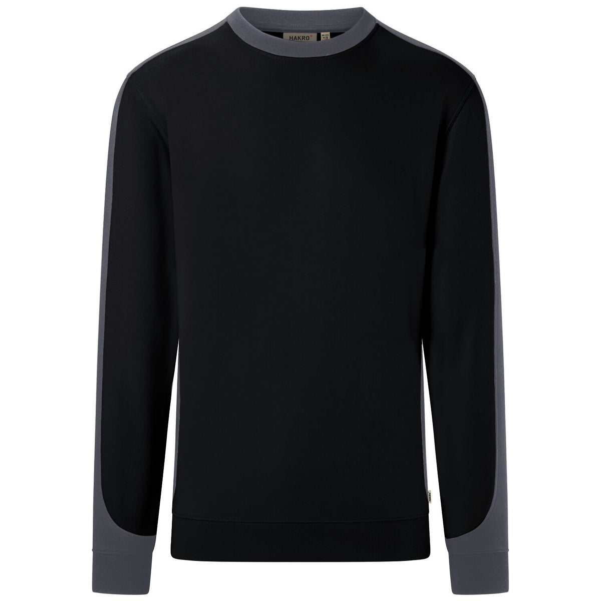 Hakro 549 Sweatshirt Contrast Mikralinar ECO – schwarz
