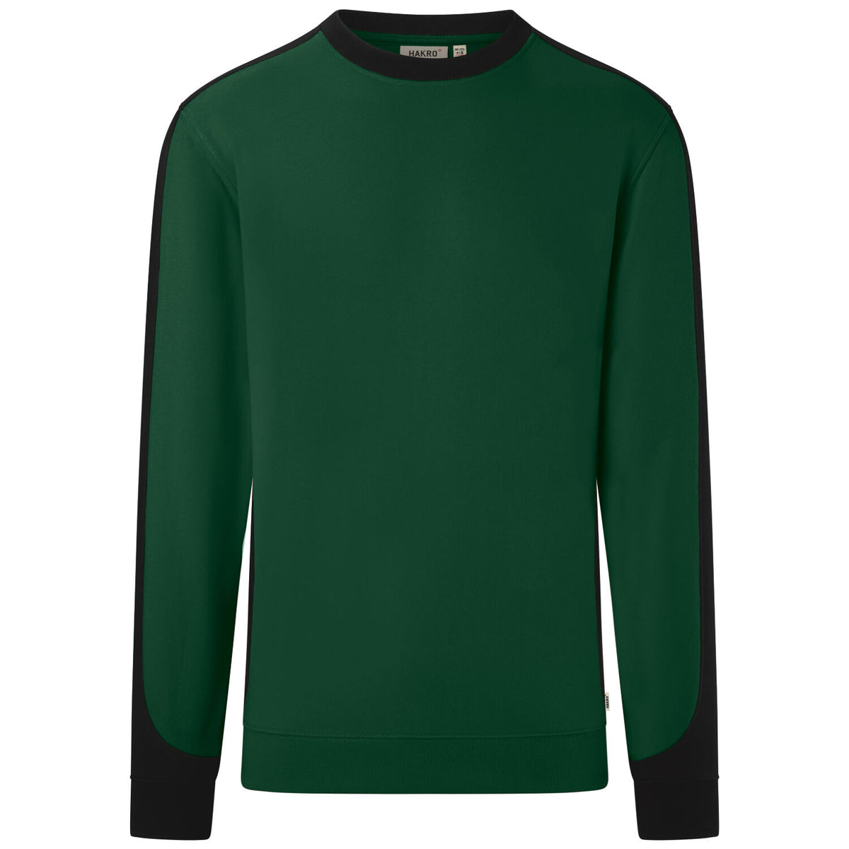Hakro 549 Sweatshirt Contrast Mikralinar ECO – tanne