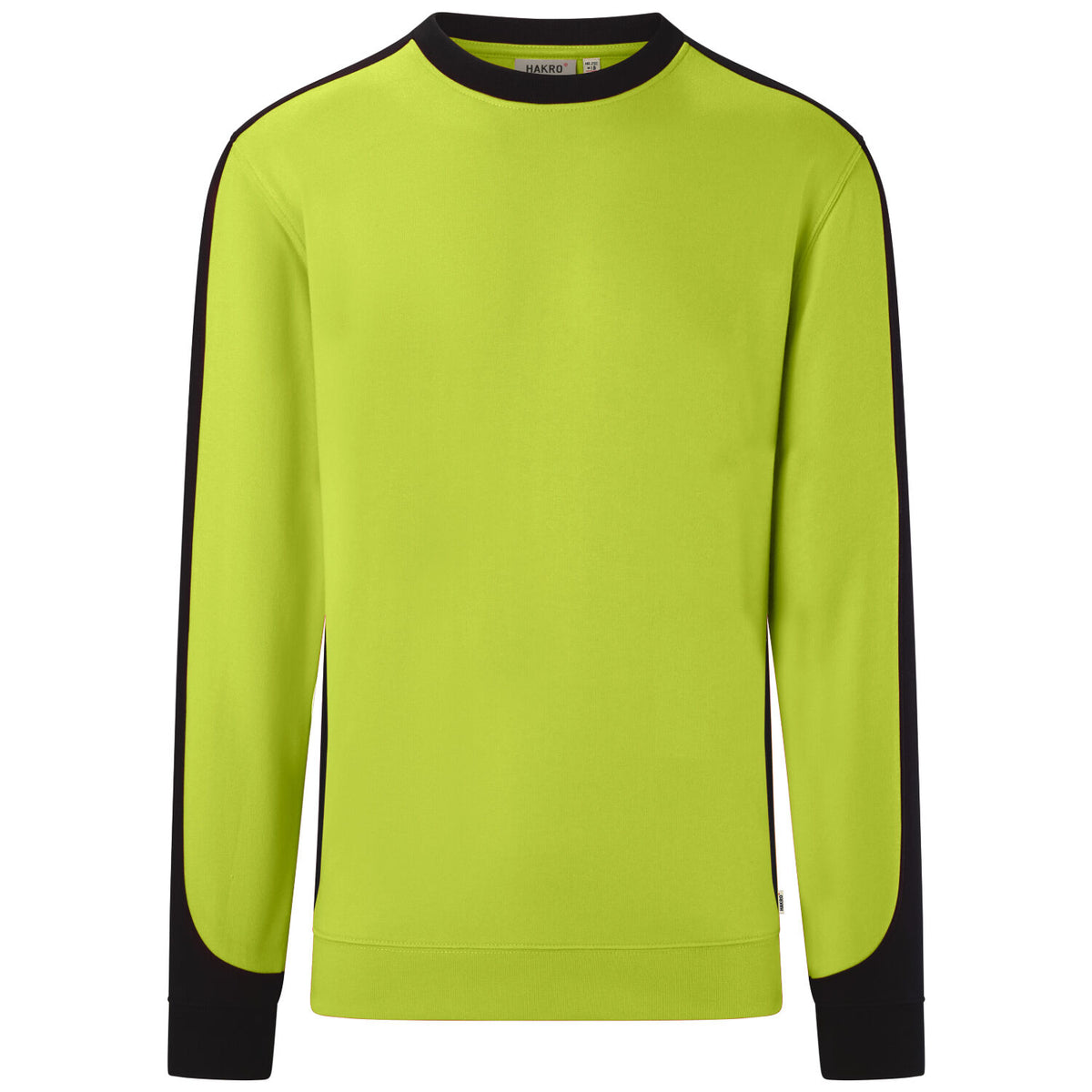Hakro 549 Sweatshirt Contrast Mikralinar ECO – kiwi