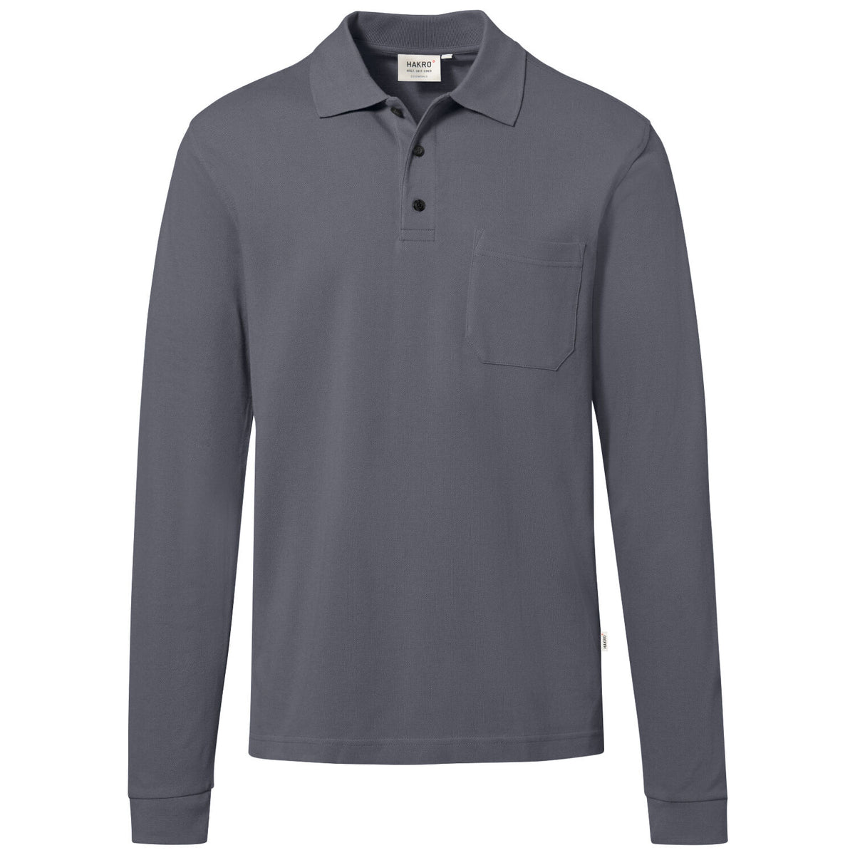 Hakro 817 Langarm Poloshirt Mikralinar ECO – anthrazit