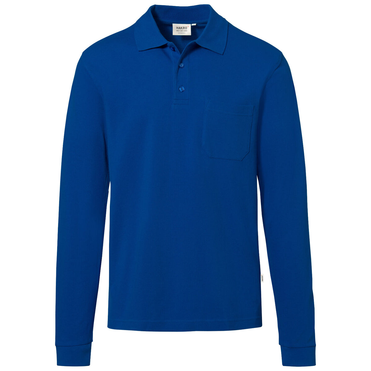Hakro 817 Langarm Poloshirt Mikralinar ECO – royalblau