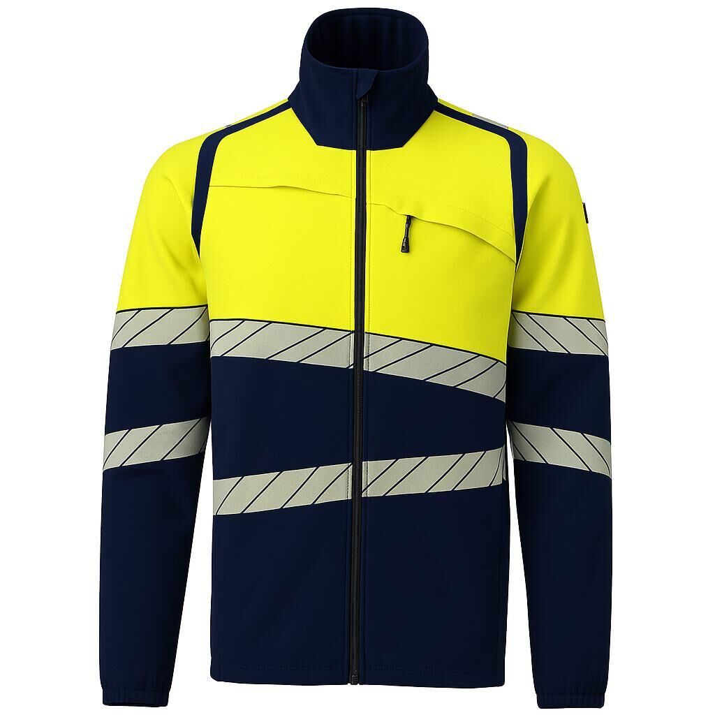Mascot Accelerate Safe Warnschutz-Fleecejacke – marine/leuchtgelb