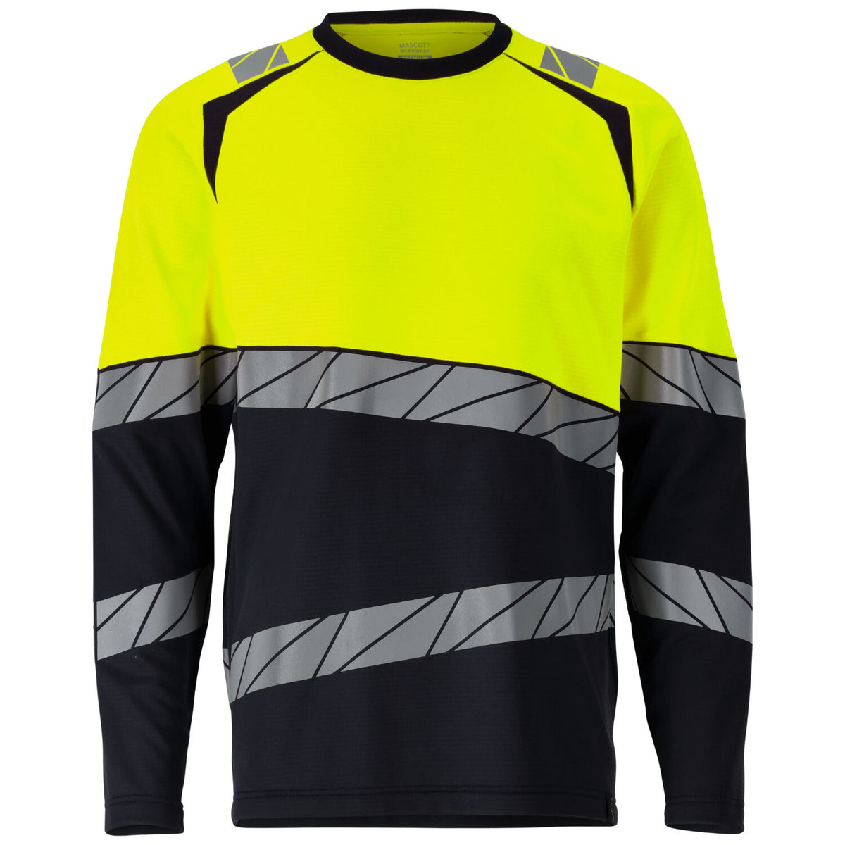 Mascot Accelerate Safe Warnschutz-Langarmshirt – schwarz/leuchtgelb