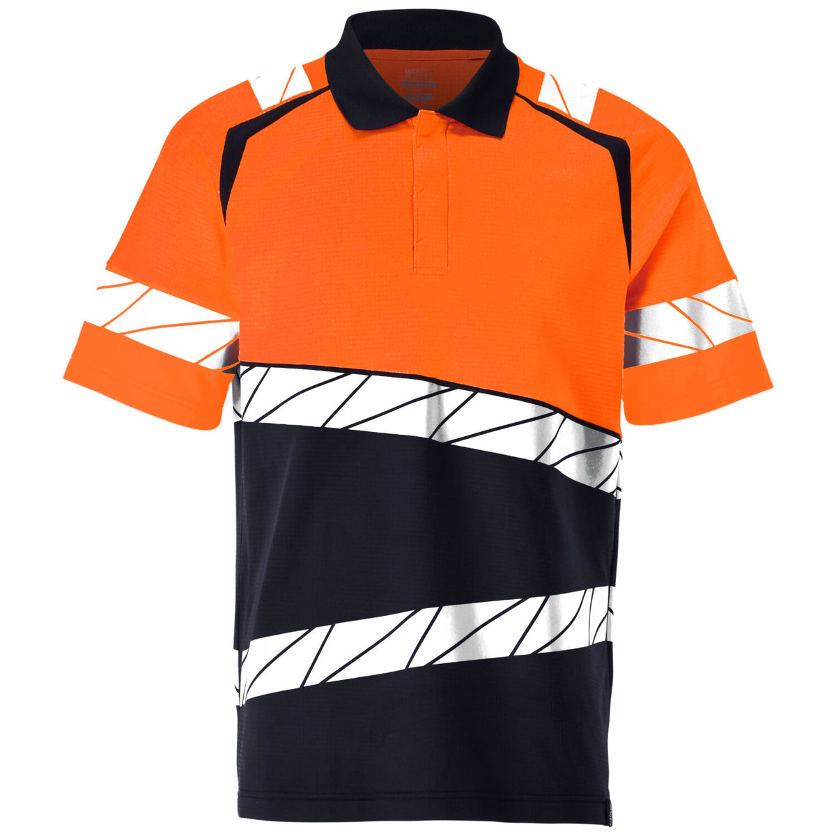 Mascot Accelerate Safe Warnschutz-Poloshirt – marine/leuchtorange
