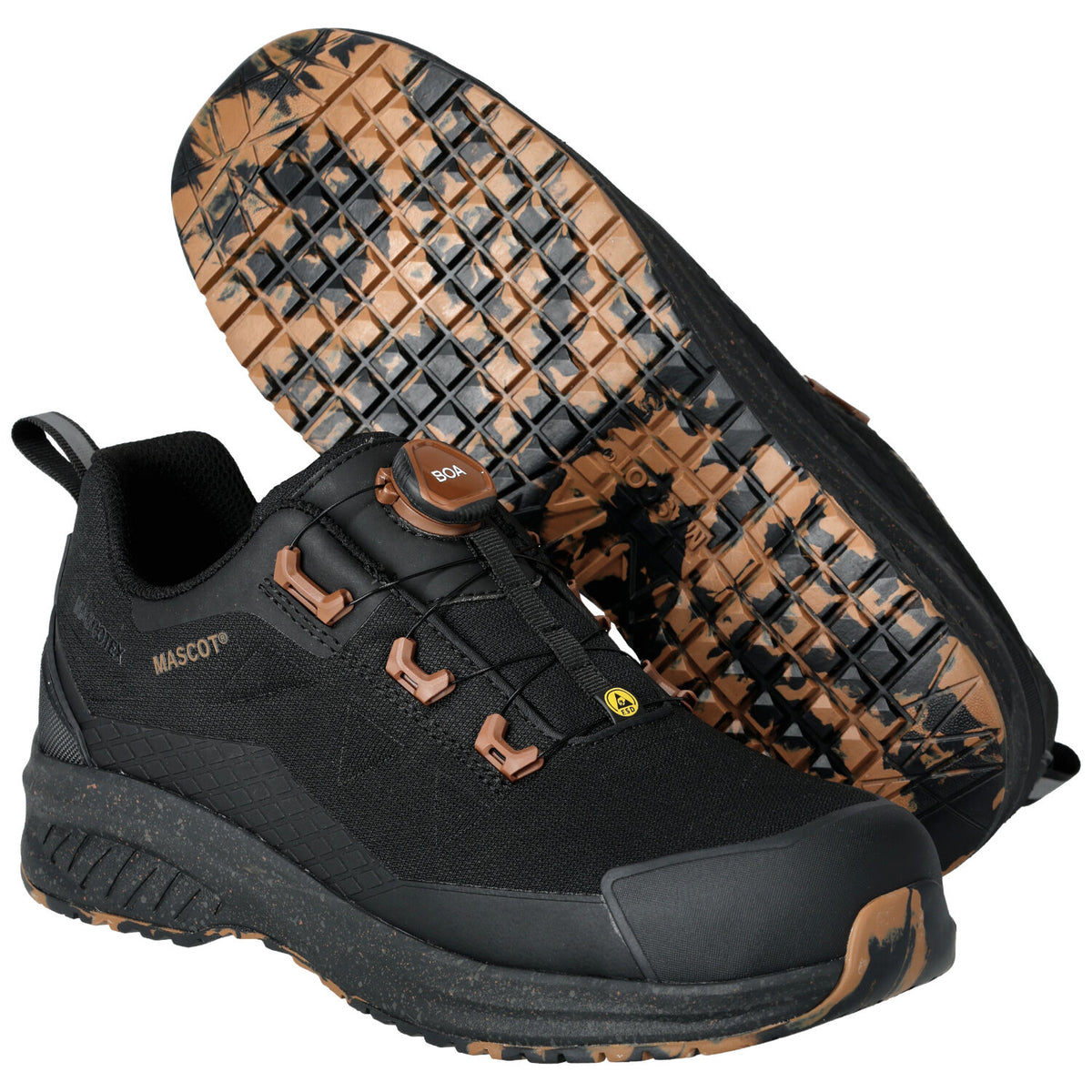 Mascot Cust. BOA S7S Sicherheitshalbschuhe schwarz – schwarz