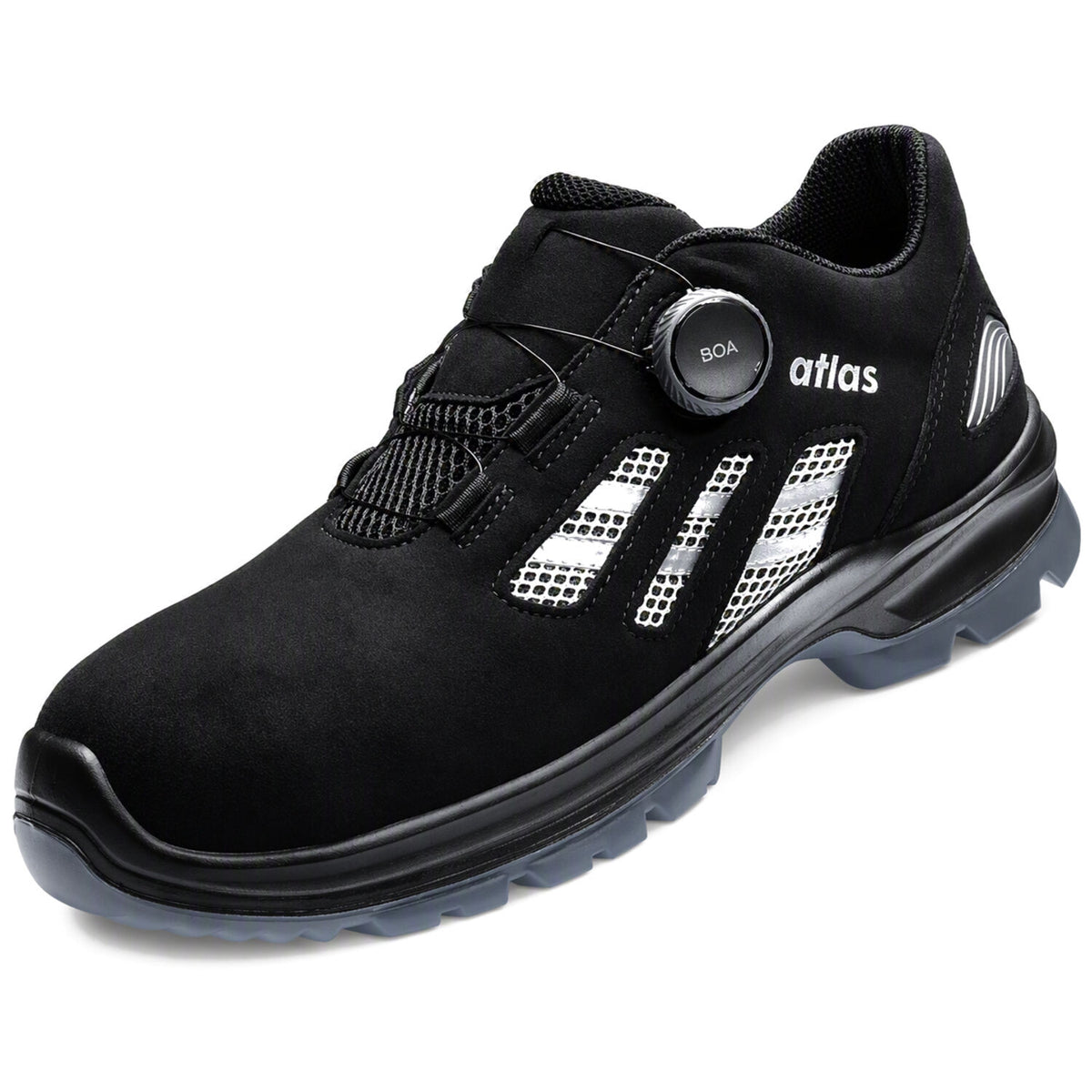 Atlas Flash 3200 BOA S1 Sicherheitshalbschuhe schwarz – schwarz