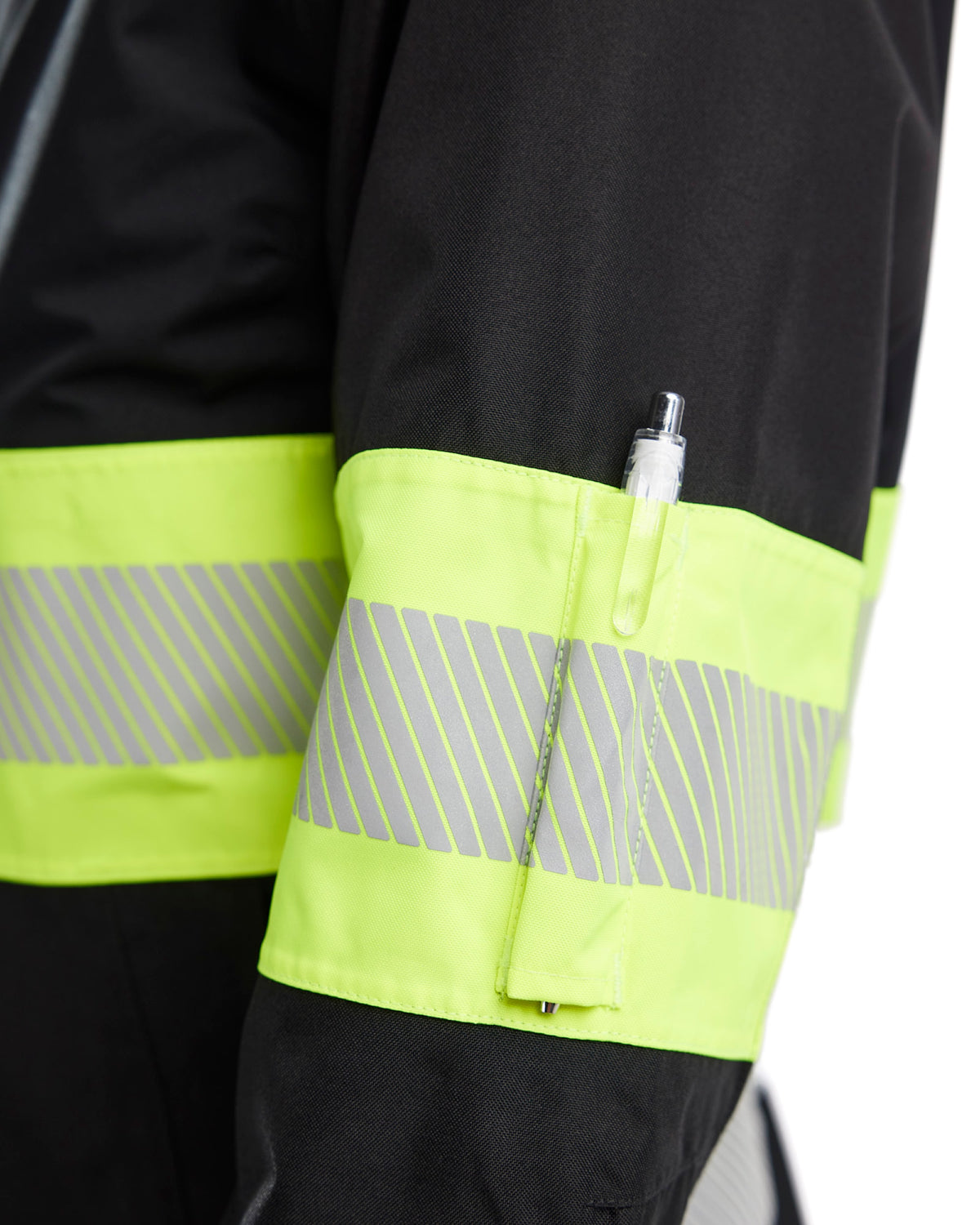 Blåkläder Damen 4430 Warnschutz Regenjacke Kl. 1 – schwarz/gelb