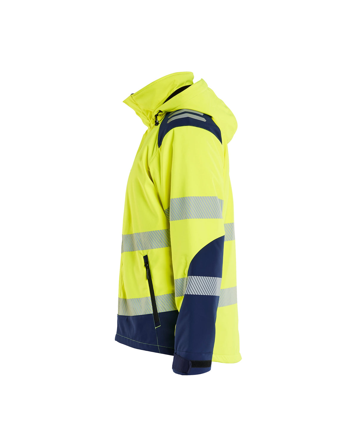 Blåkläder 4400 Blakläd Warnschutz Shoftshell Winterjacke – gelb/marine