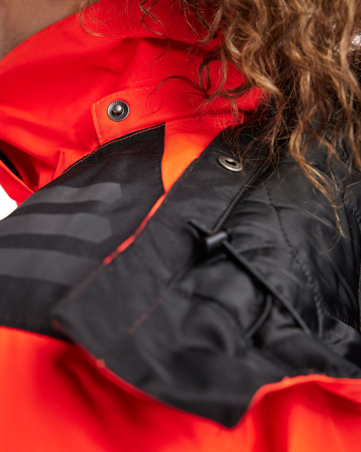 Blåkläder Damen 4456 Warnschutz Winterjacke Kl 2 – rot/schwarz