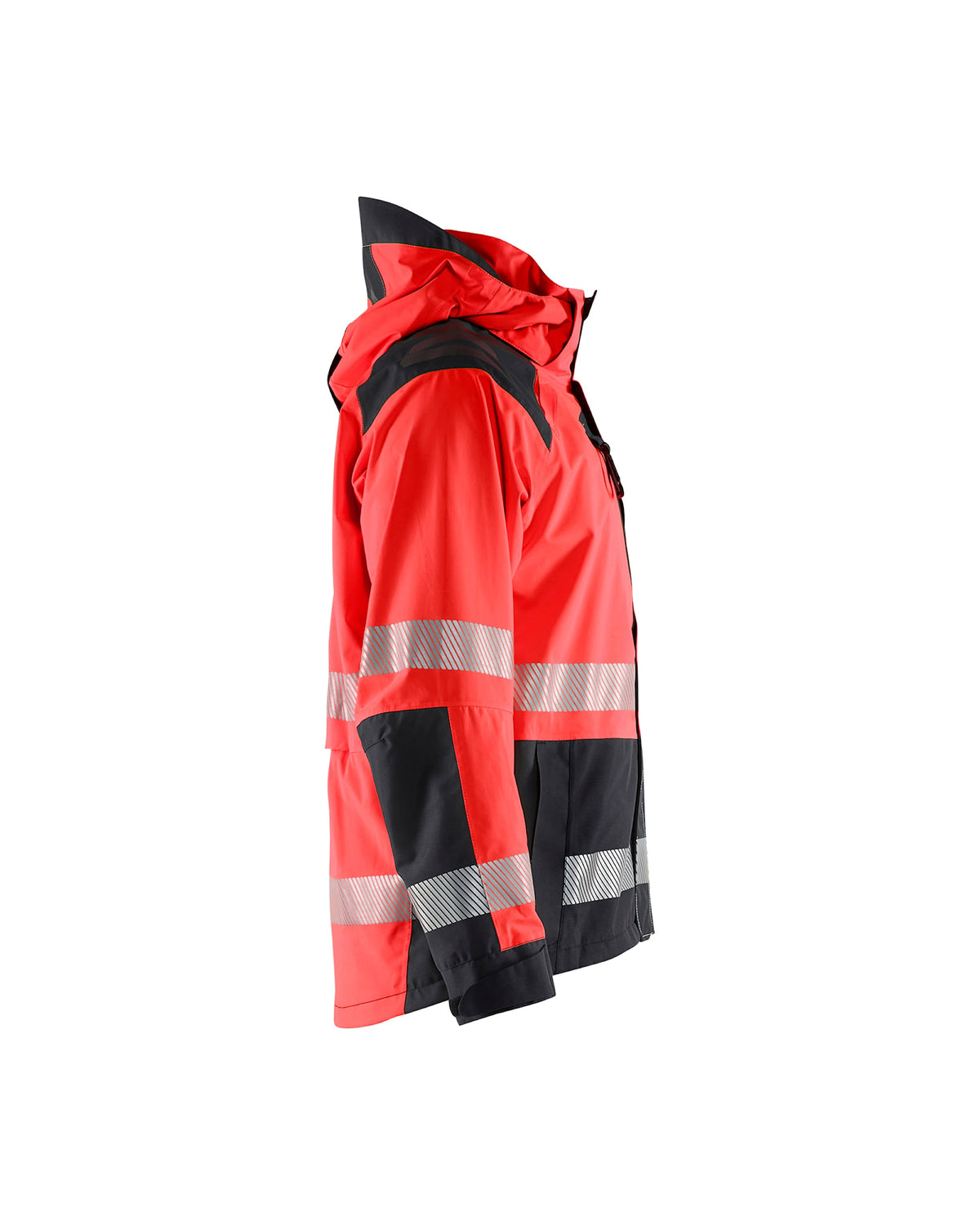 Blåkläder 4435 Warnschutz Regenjacke Kl. 3 – rot/schwarz