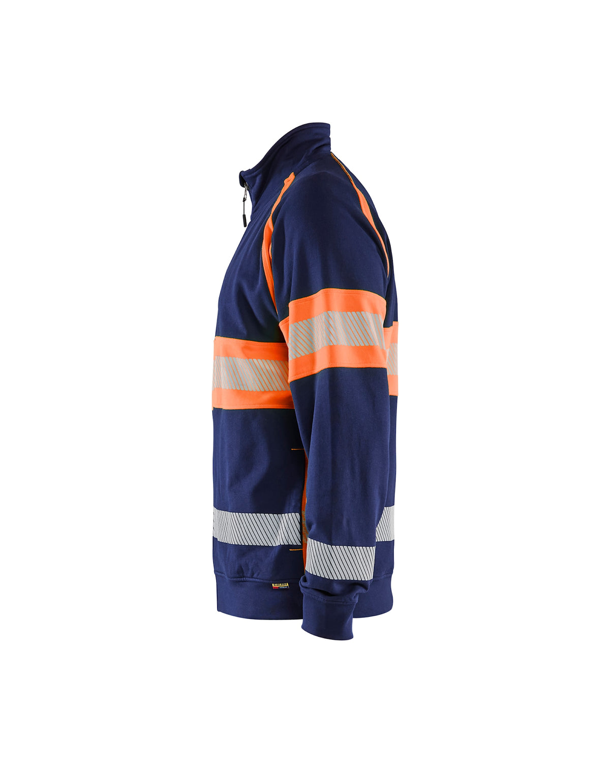 Blåkläder 3551 Warnschutz Sweatjacke Kl. 1 – marine/orange