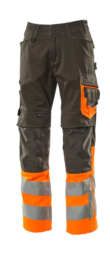 Mascot Leeds Safe Supreme Warnschutzhose – dunkelanthrazit/orange