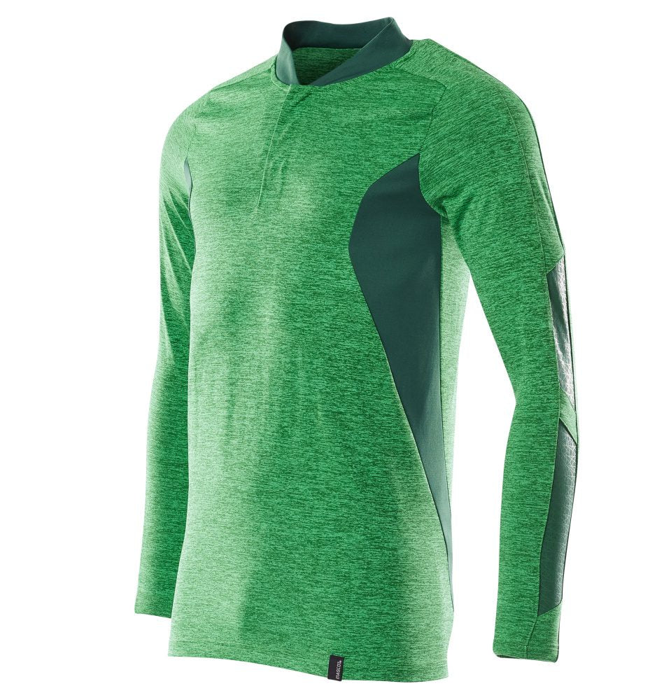 Mascot Coolmax Pro Accelerate Langarm-Poloshirt – grasgrün/grün