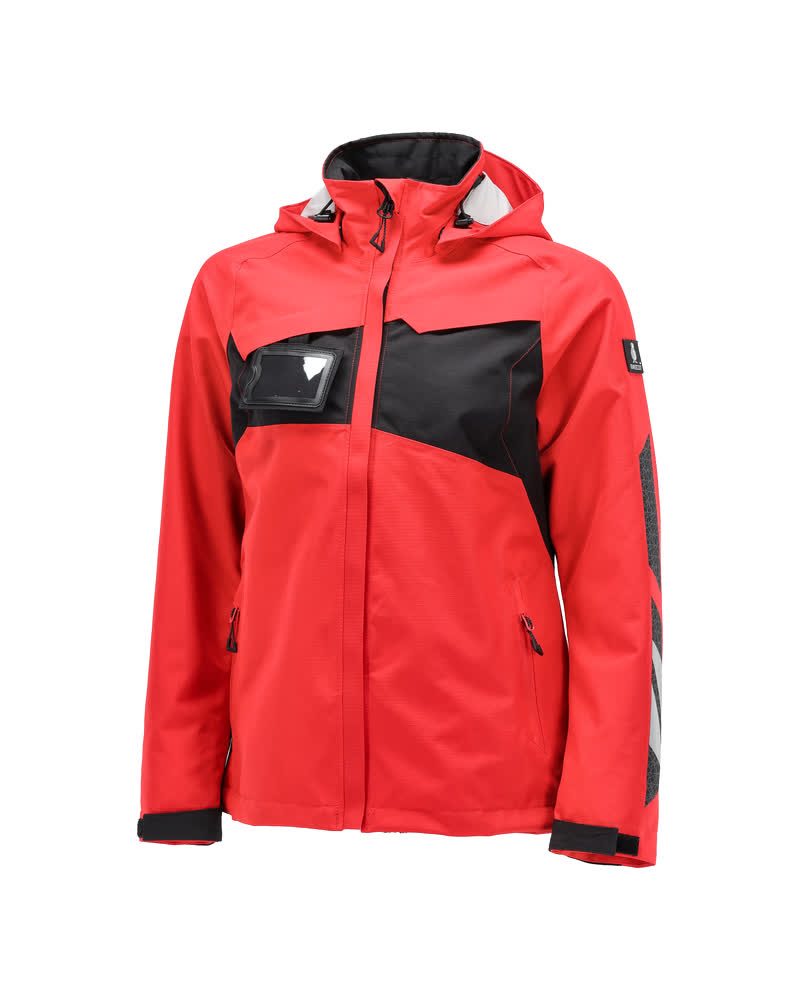 Mascot Damen Accelerate Hardshell-Regenjacke – verkehrsrot/schwarz