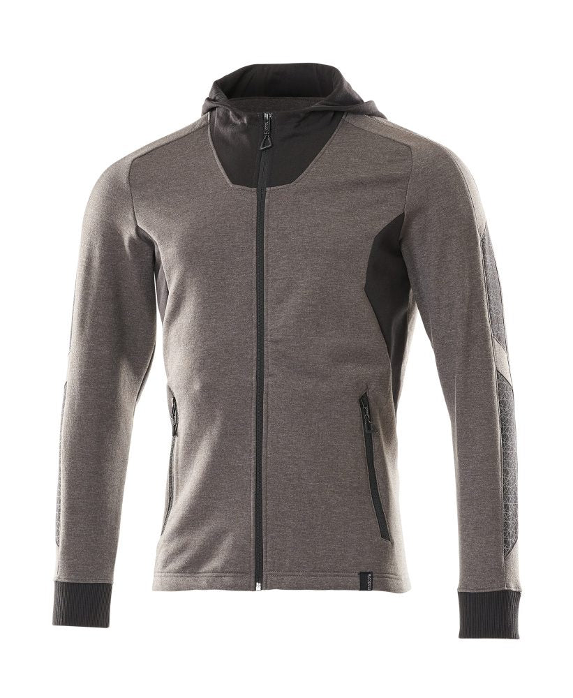 Mascot Accelerate Kapuzen-Sweatjacke – dunkelanthrazit/schwarz