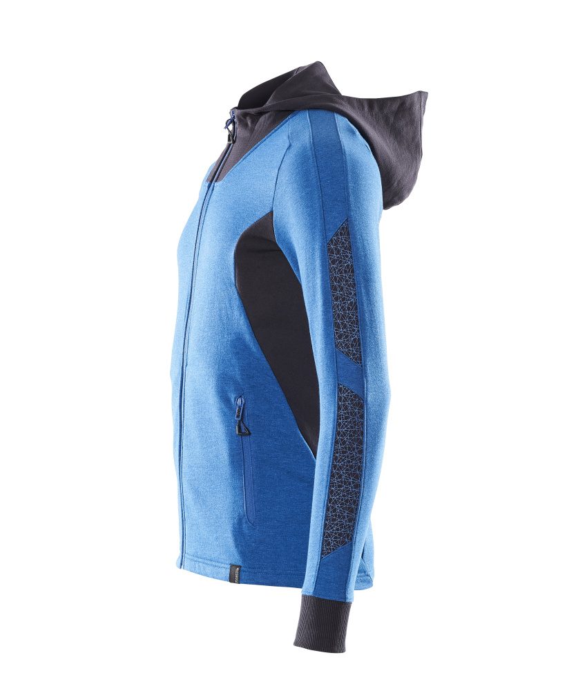 Mascot Accelerate Kapuzen-Sweatjacke – azurblau/schwarzblau