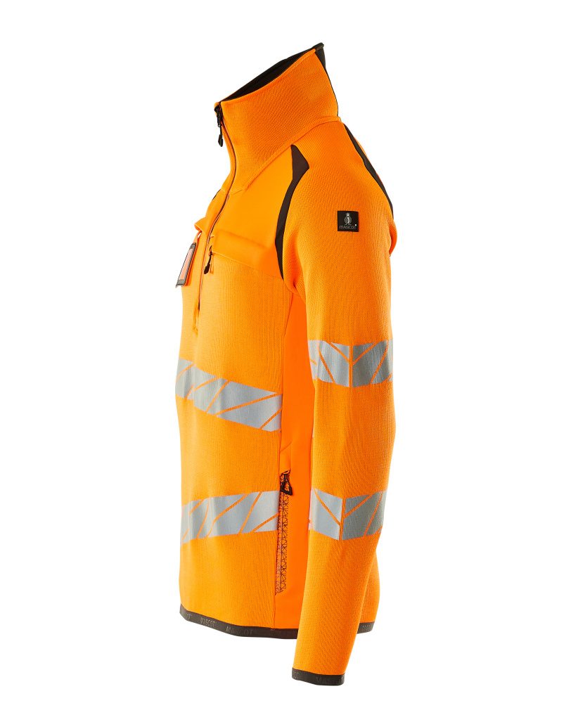 Mascot Accelerate Safe Warnschutz Strickpullover – orange/dunkelanthrazit