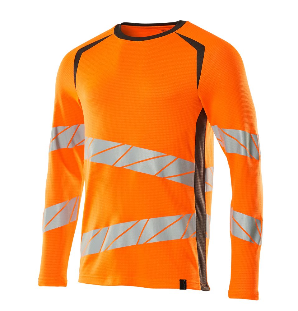 Mascot Accelerate Safe Warnschutz Langarmshirt – orange/dunkelanthrazit