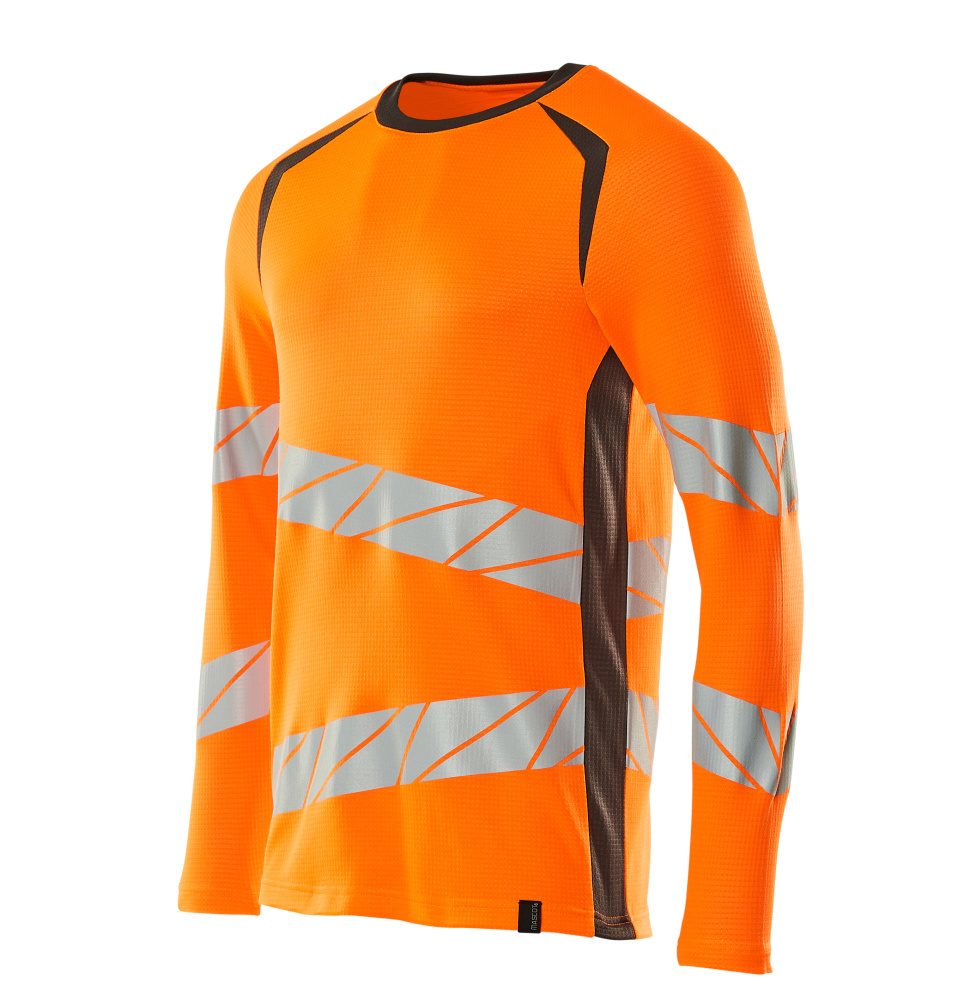 Mascot Accelerate Safe Warnschutz Langarmshirt – orange/dunkelanthrazit