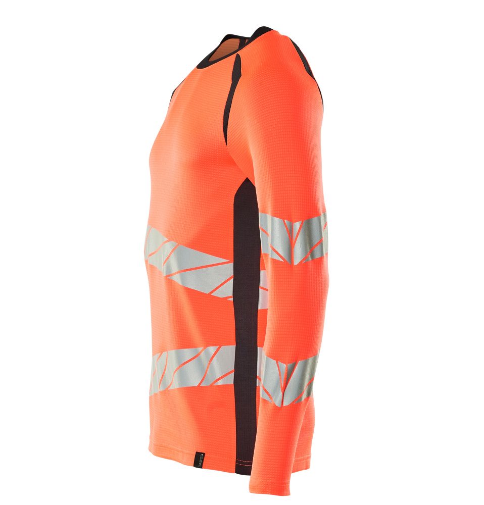 Mascot Accelerate Safe Warnschutz Langarmshirt – rot/schwarzblau