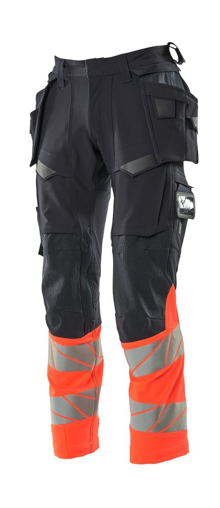 Mascot Accelerate Safe Warnschutz Bundhose Kl.1 19131-711 – schwarzblau/rot