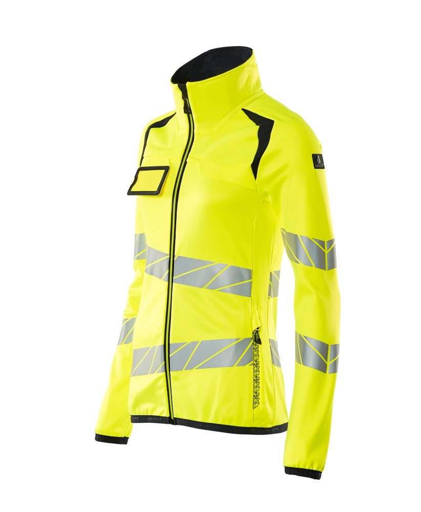 Mascot Damen Accelerate Safe Warn-Fleecejacke – gelb/schwarzblau