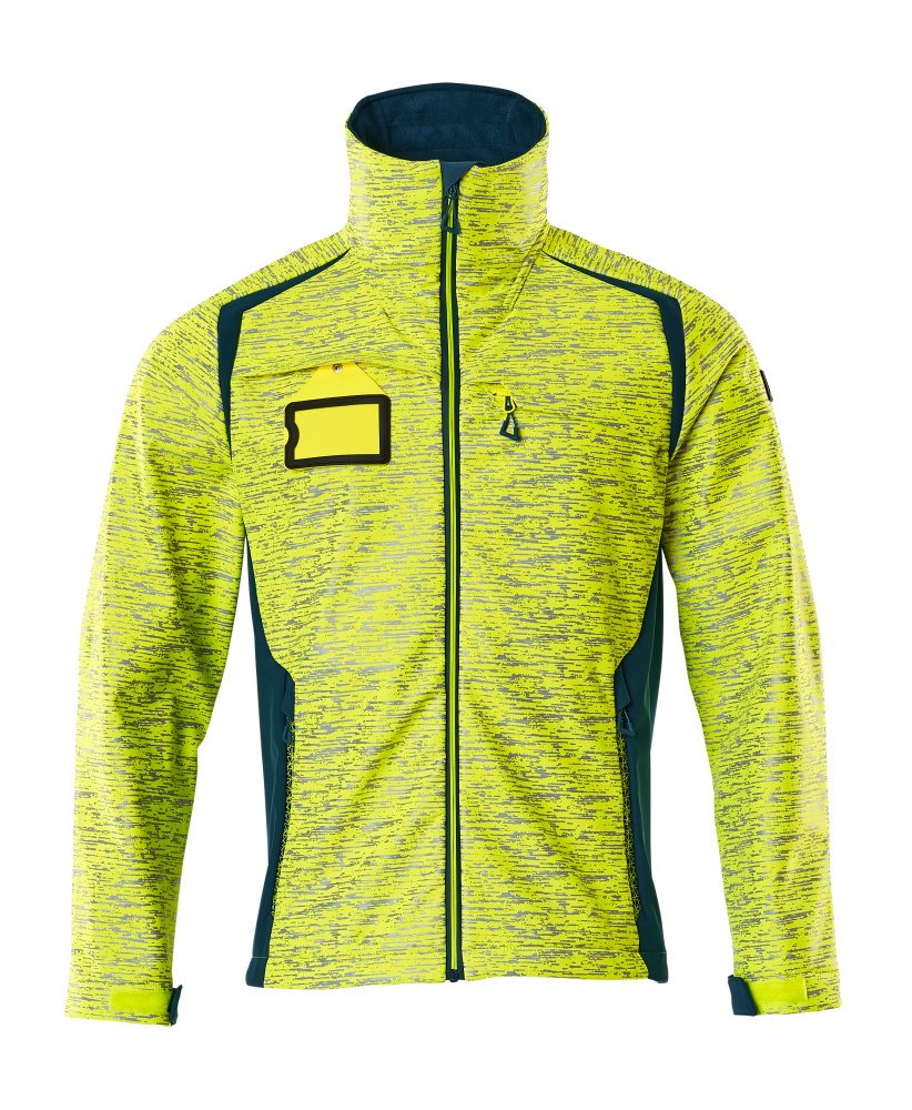 Mascot Accelerate Safe Softshelljacke – gelb/dunkelpetroleum