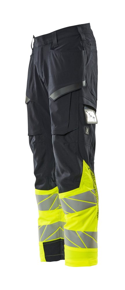 Mascot Kl.1 Accelerate Safe Warn Stretchbundhose – schwarzblau/gelb