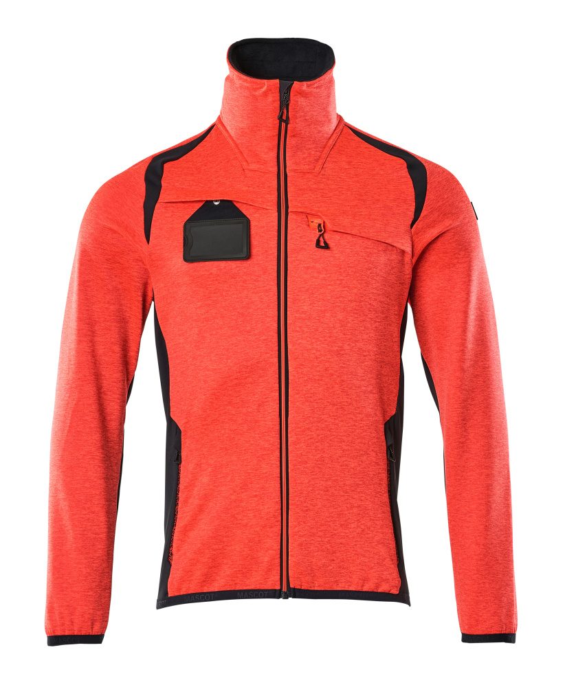 Mascot Accelerate Safe Fleecejacke – rot/schwarzblau
