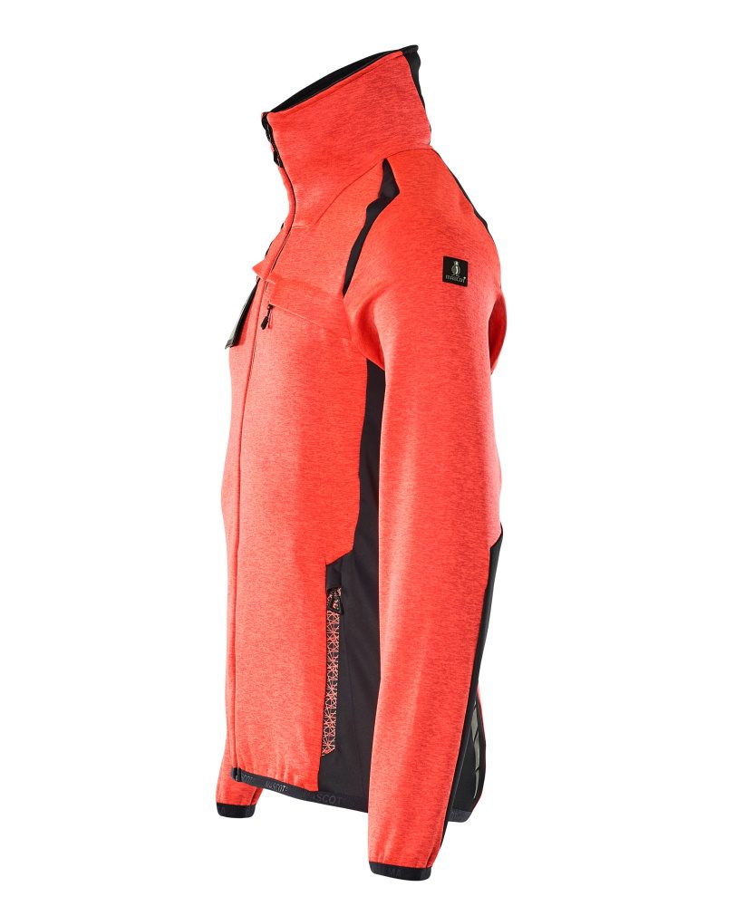 Mascot Accelerate Safe Fleecejacke – rot/schwarzblau