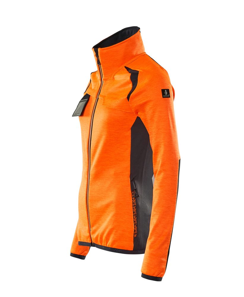 Mascot Damen Accelerate Safe Fleecejacke – orange/schwarzblau