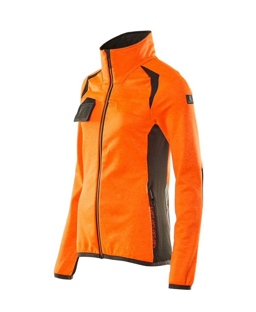 Mascot Damen Accelerate Safe Fleecejacke – orange/dunkelanthrazit