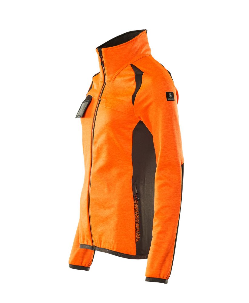 Mascot Damen Accelerate Safe Fleecejacke – orange/dunkelanthrazit