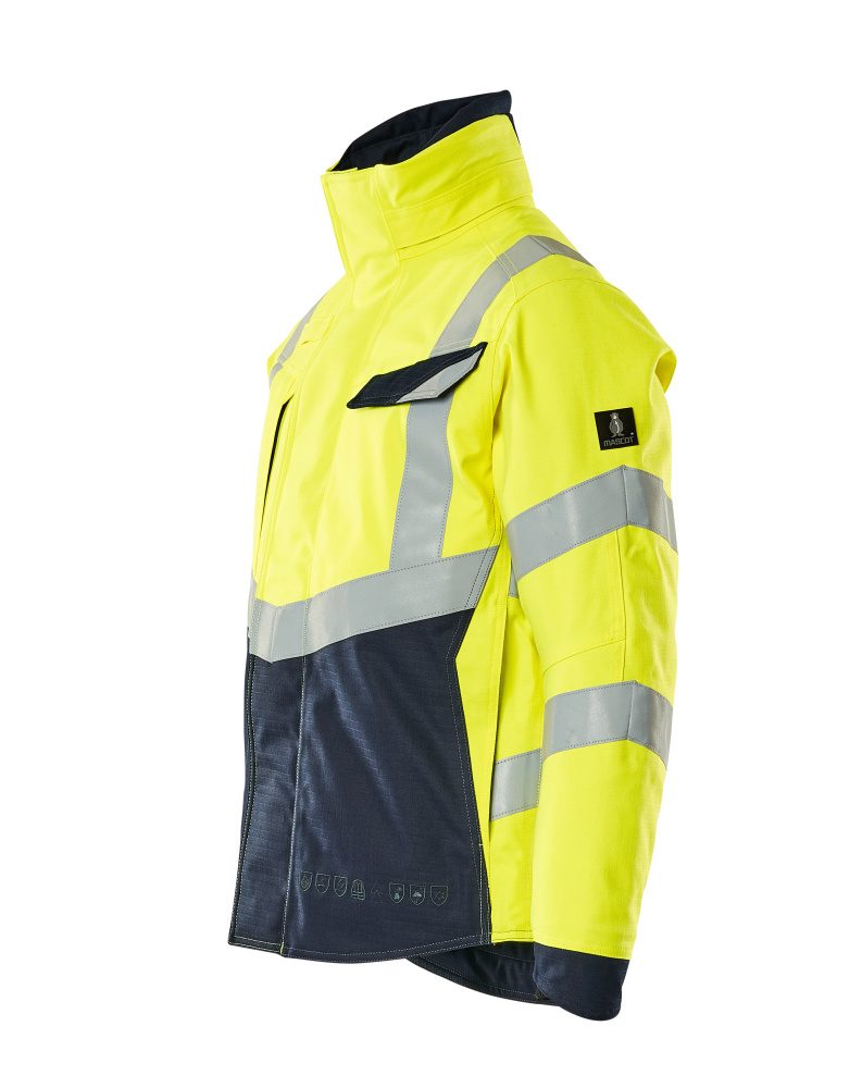 Mascot Multisafe Multinorm Pilotenjacke – gelb/schwarzblau