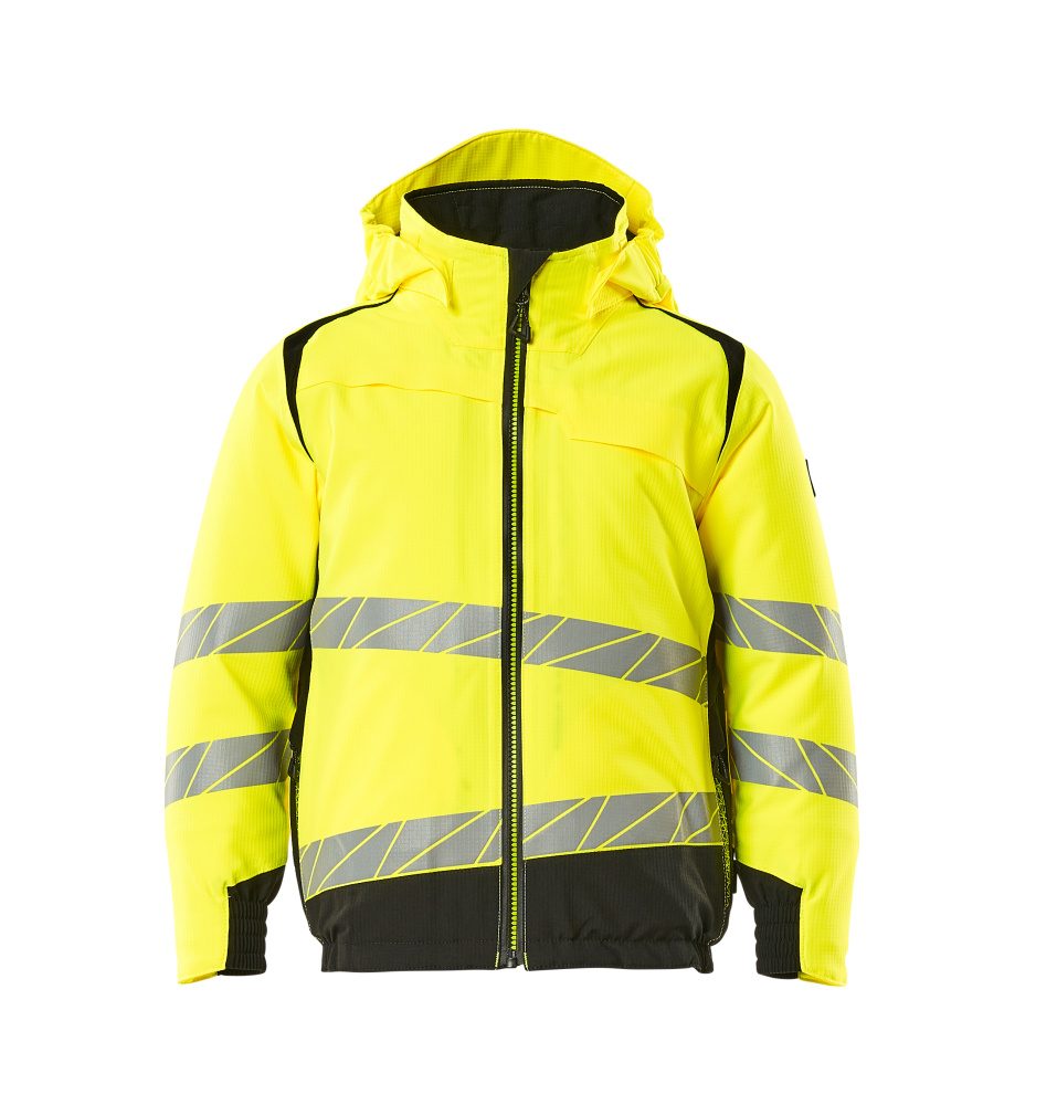 Mascot Accelerate Safe Kinder Hi-Vis Winterjacke – gelb/schwarz