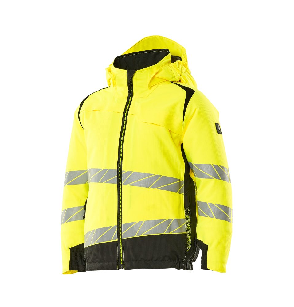 Mascot Accelerate Safe Kinder Hi-Vis Winterjacke – gelb/schwarz