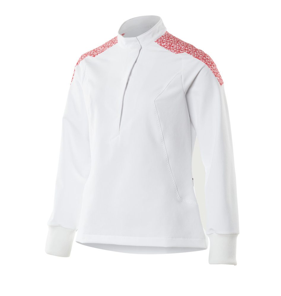 Mascot Damen 20062-511 Stretch Schlupfjacke – weiß/verkehrsrot