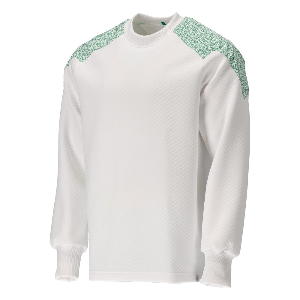Mascot 20084-932 Food & Care Sweatshirt – weiß/grasgrün