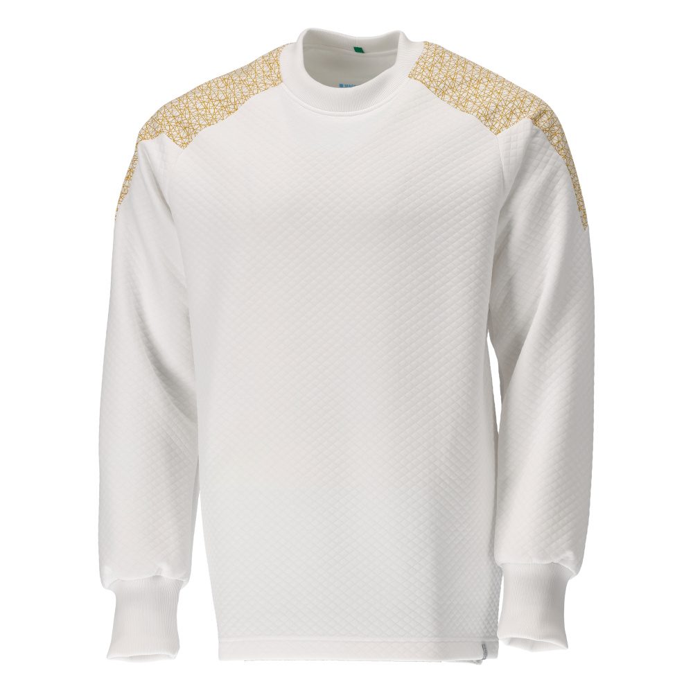 Mascot 20084-932 Food & Care Sweatshirt – weiß/currygelb