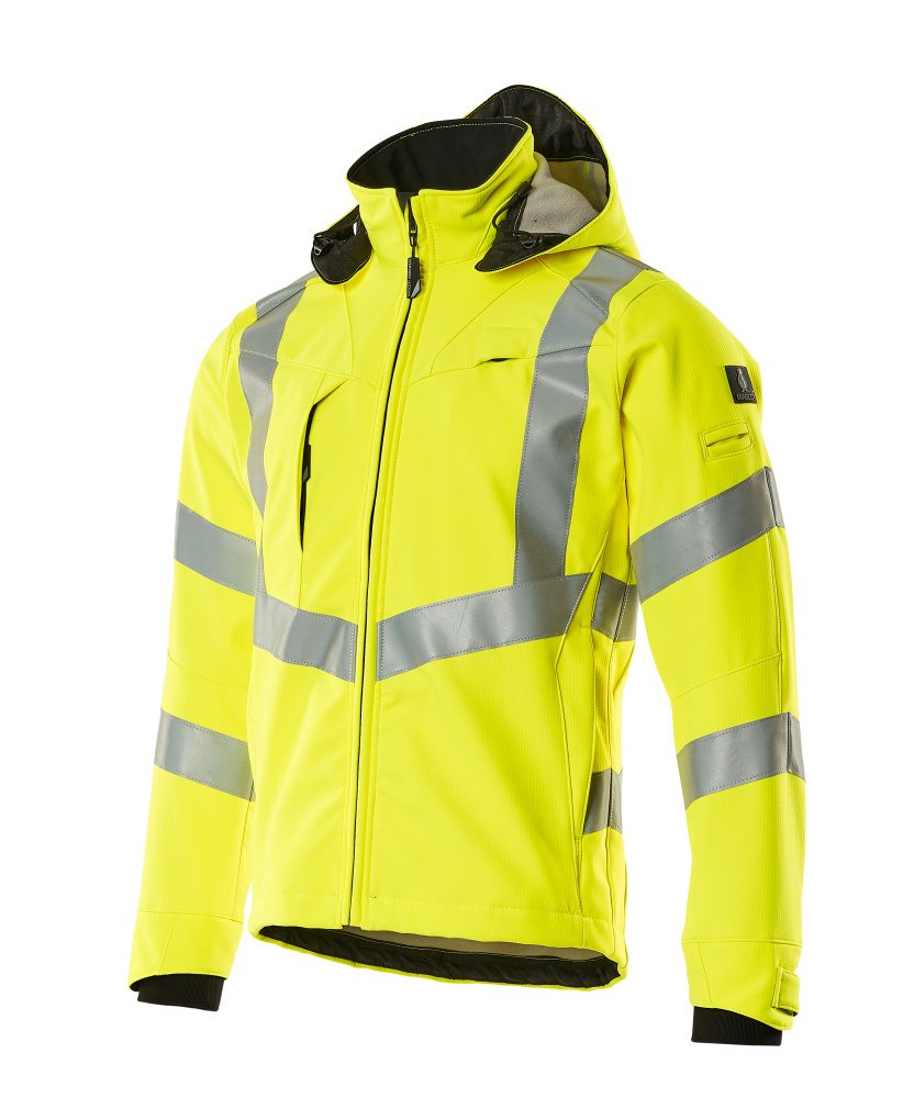 Mascot Blacklpool Safe einfarb Warn Softshelljacke – gelb