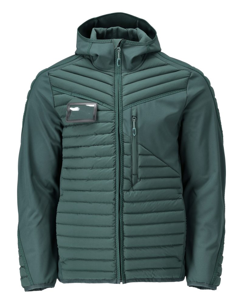 Mascot 22215-607 Customized Kapuzen-Steppjacke – waldgrün