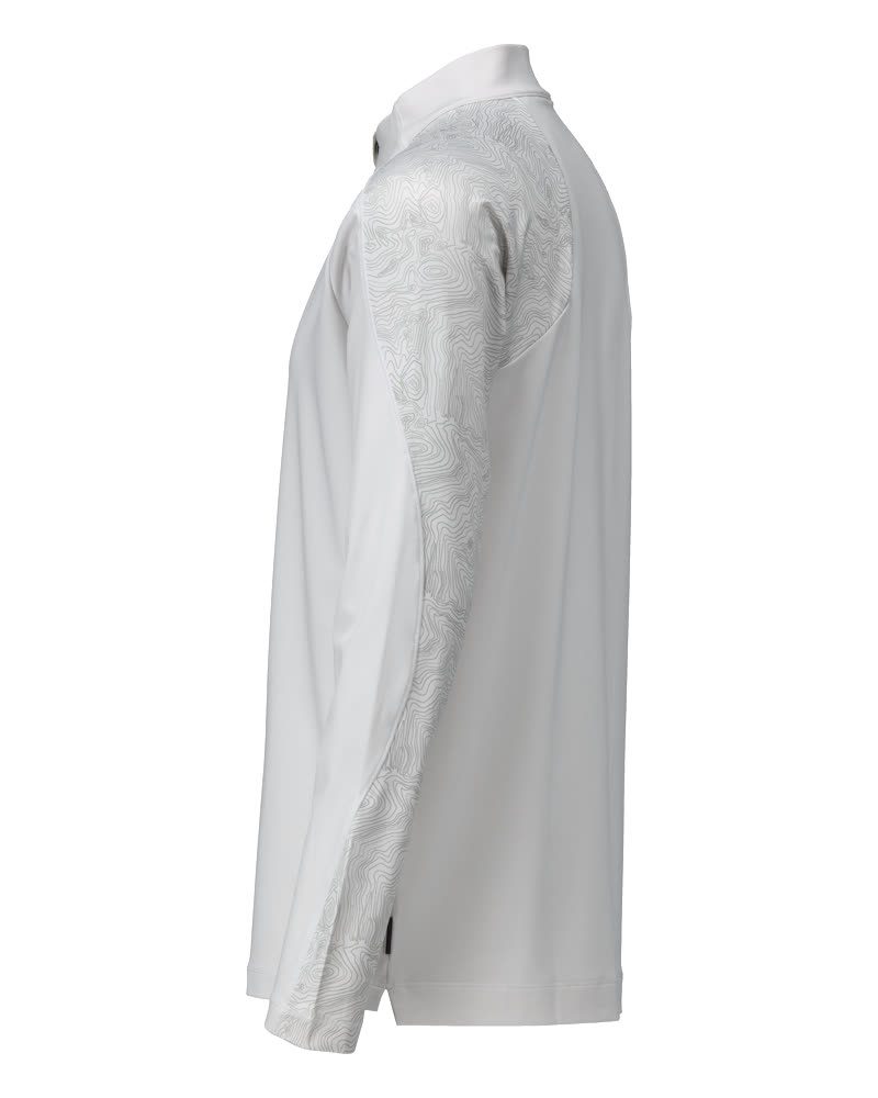 Mascot 22681-618 Customized Zip-Langarmshirt – weiß