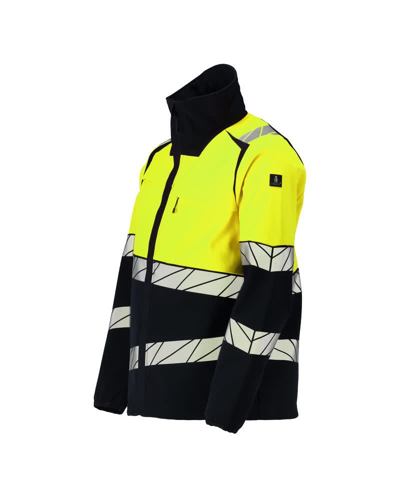 Mascot Accele. Safe Warnschutz-Softshelljacke – schwarz/leuchtgelb