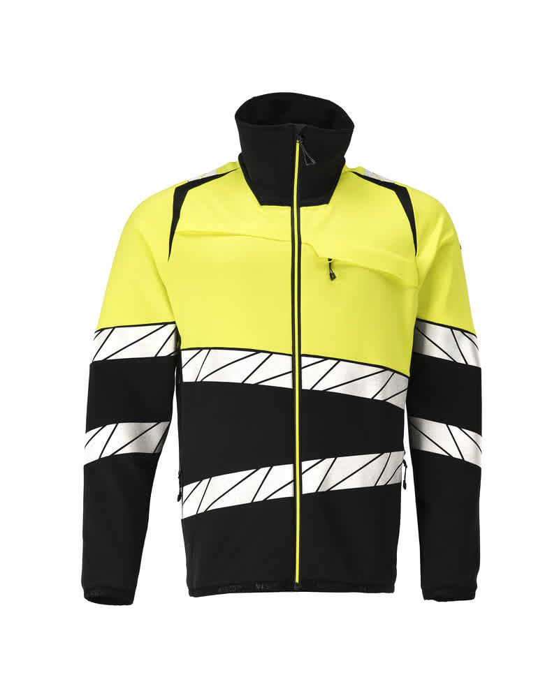 Mascot Accelerate Safe Warnschutz-Fleecejacke – schwarz/leuchtgelb