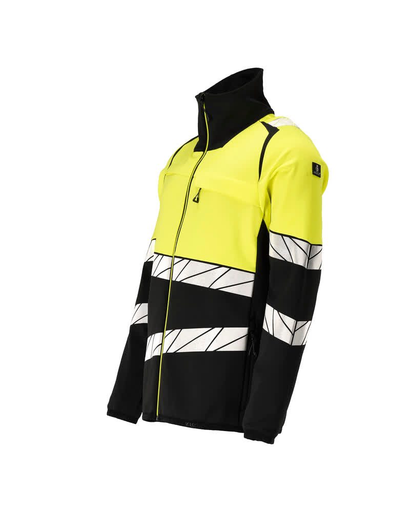 Mascot Accelerate Safe Warnschutz-Fleecejacke – schwarz/leuchtgelb