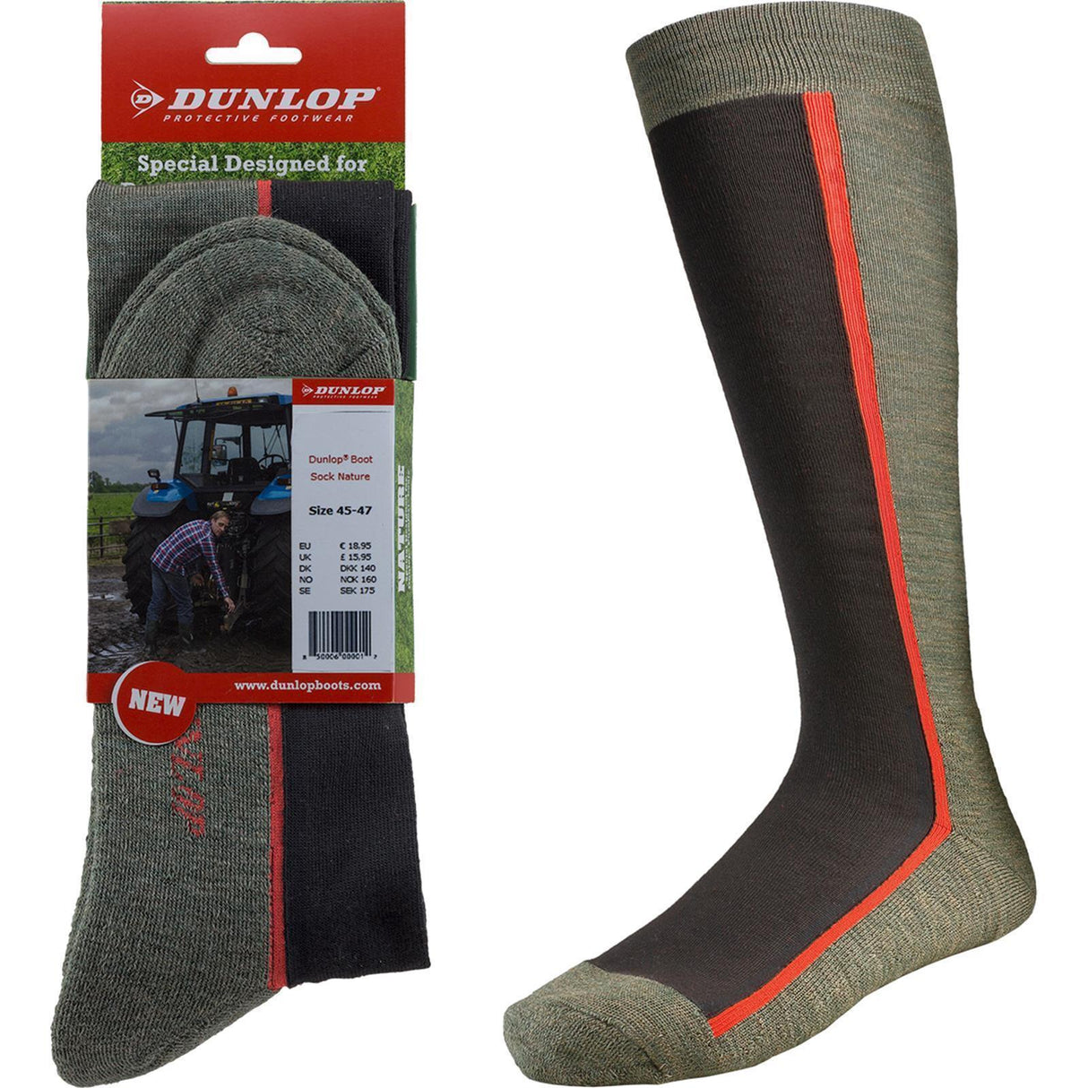 Dunlop Stiefelsocken Boot Sock Nature