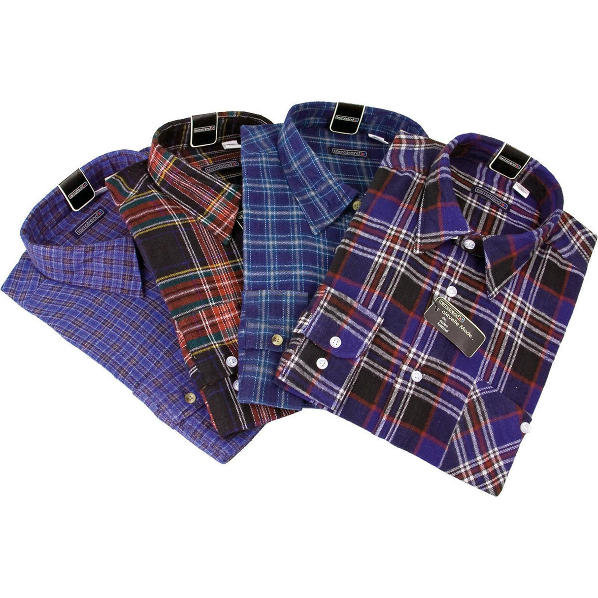 Terrax Flanellhemd 100% Baumwolle