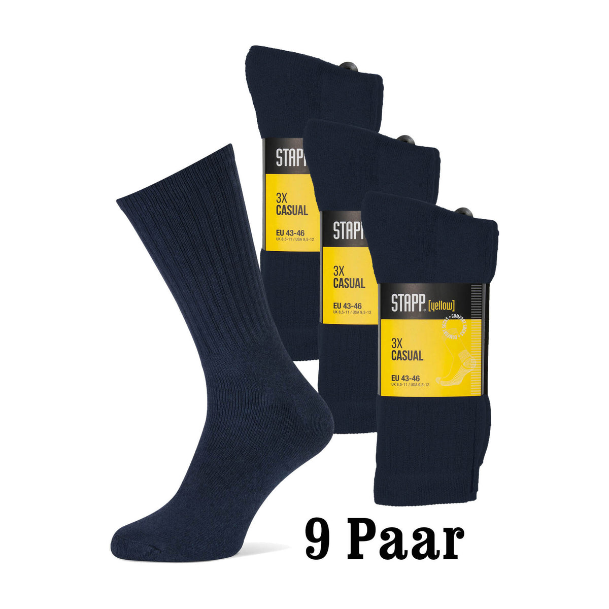 Stapp Yellow Casual 6 x 3er Pack