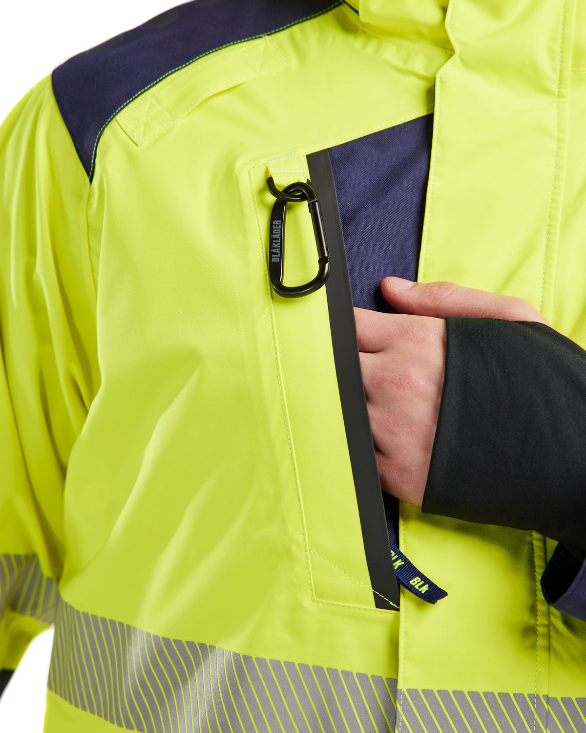 Blåkläder 4435 Warnschutz Regenjacke Kl. 3 – gelb/marine